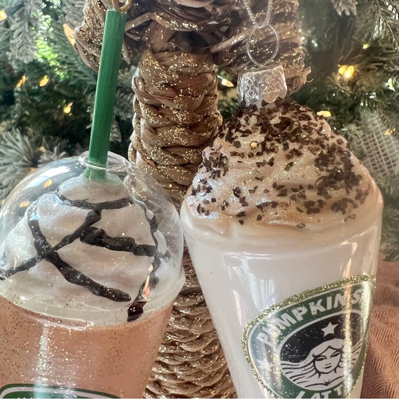 Pumpkin Spice Java Ornament pair - Picture 9 of 10